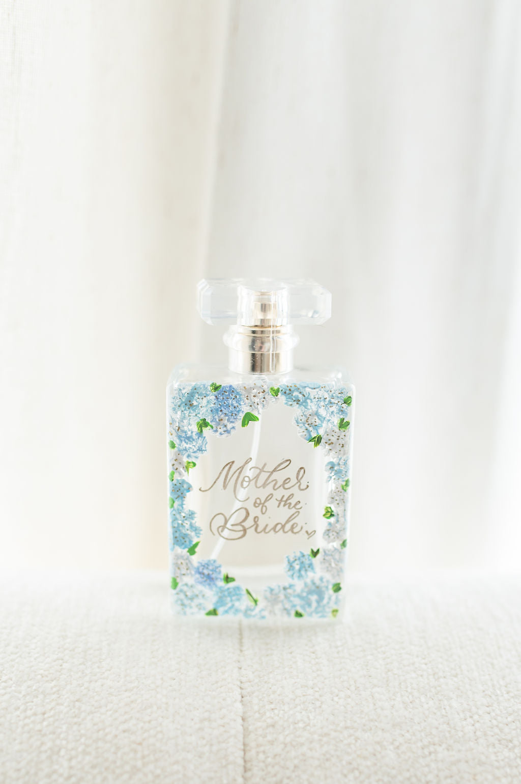 Hydrangea Collection - Hand Painted Perfume Bottle
