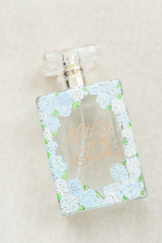 Hydrangea Collection - Hand Painted Perfume Bottle