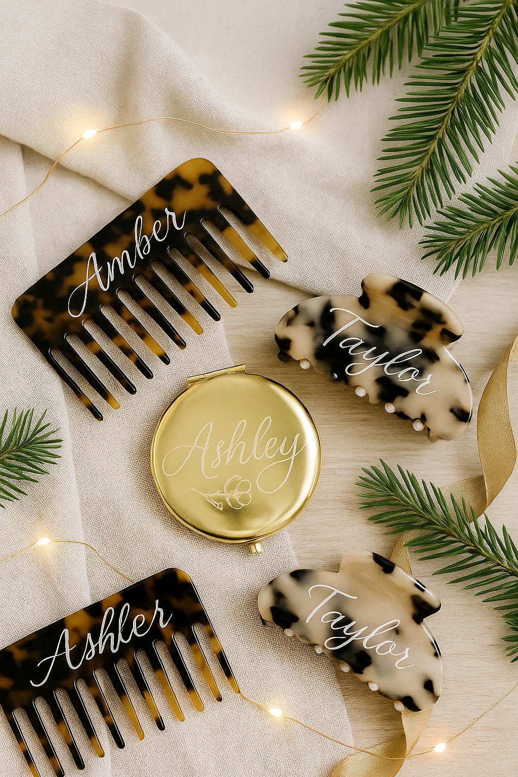 Hand Engraved Hair Clip