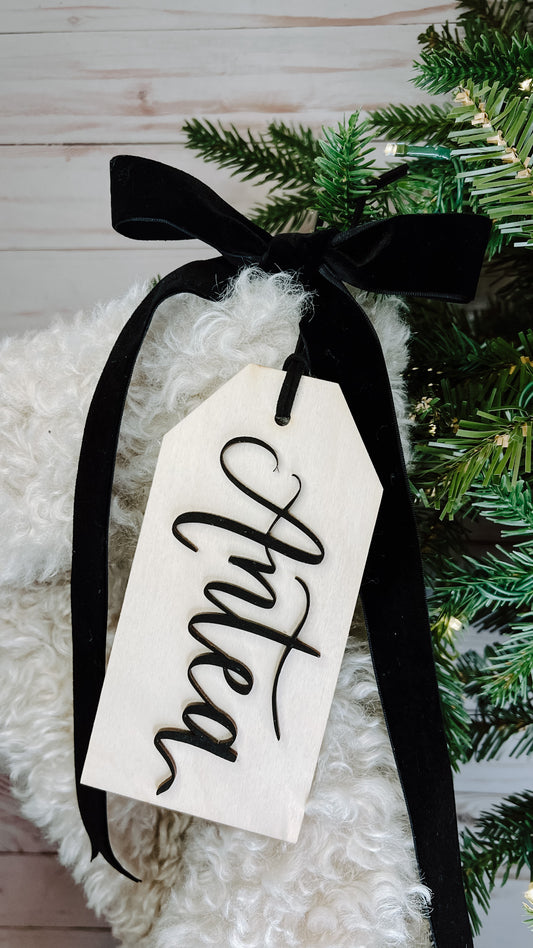 Holiday Collection - Stocking Tag 3D