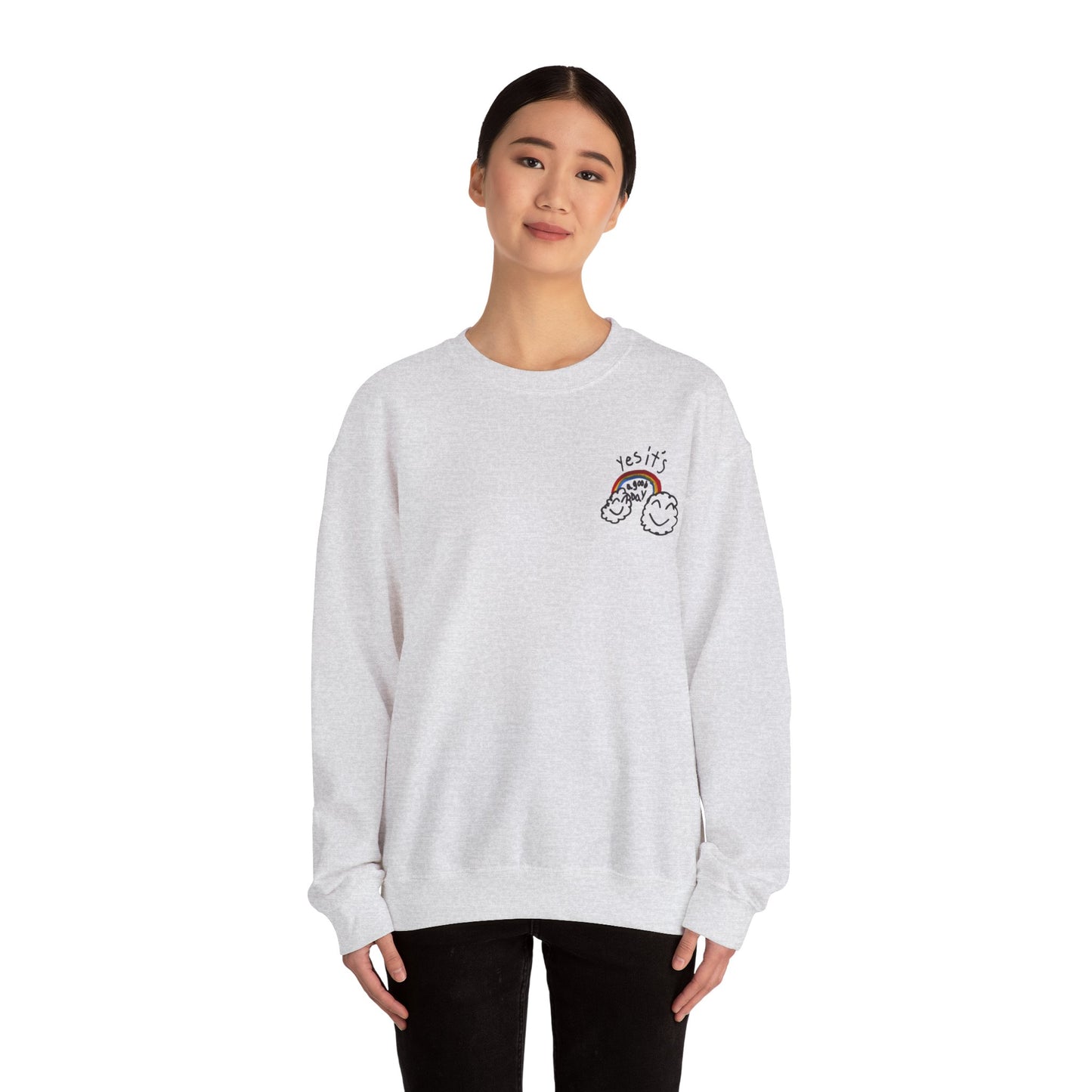 Yes It's A Good Day Unisex Heavy Blend™ Crewneck Sweatshirt