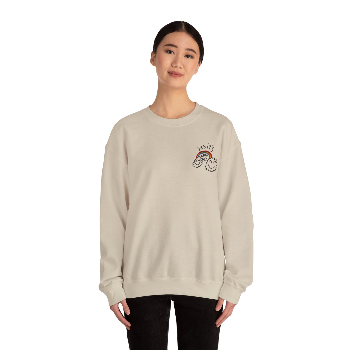 Yes It's A Good Day Unisex Heavy Blend™ Crewneck Sweatshirt