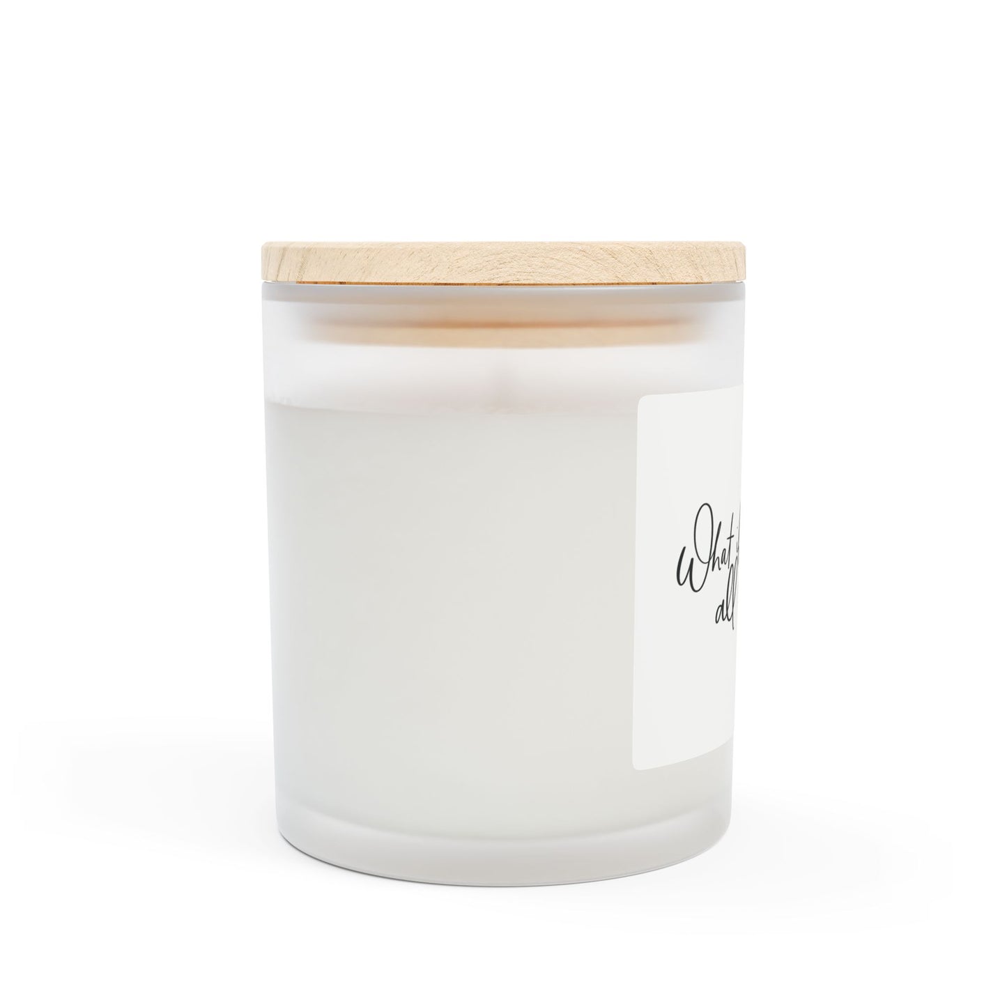 Frosted Glass Candle, 11oz