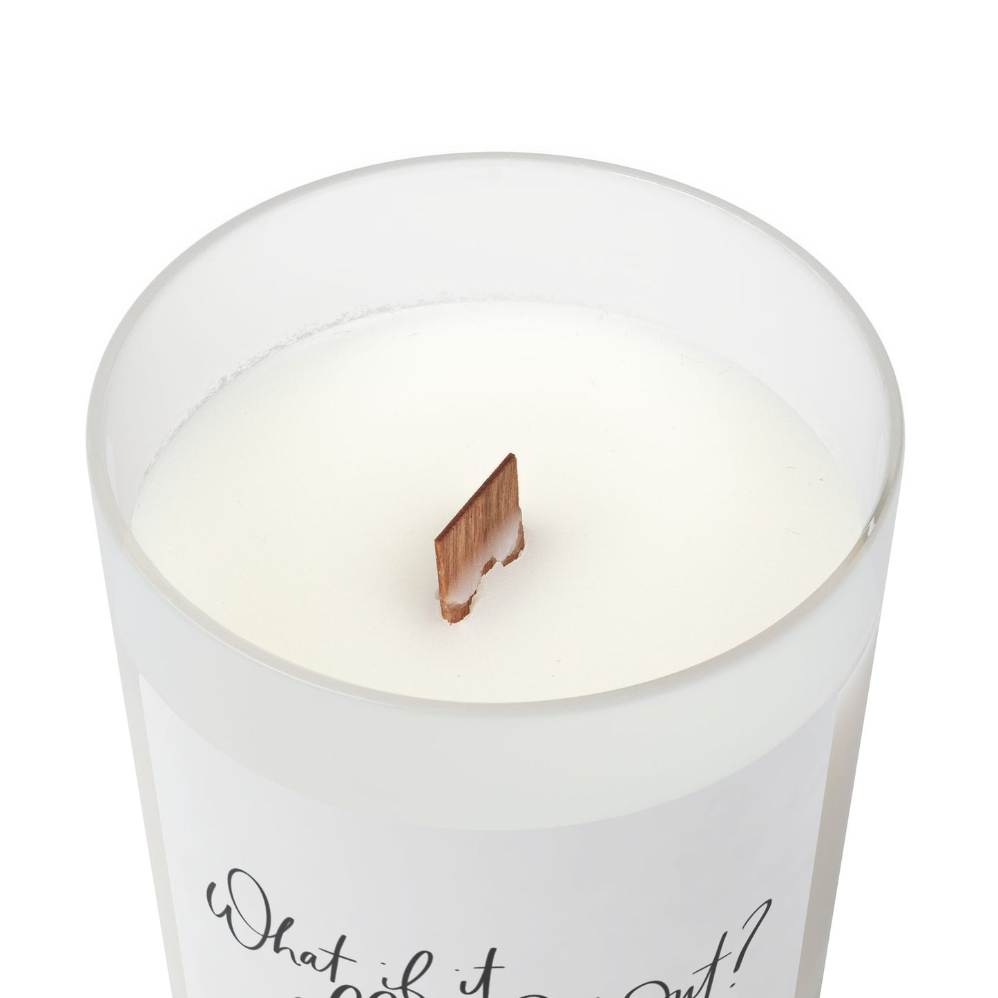 Frosted Glass Candle, 11oz