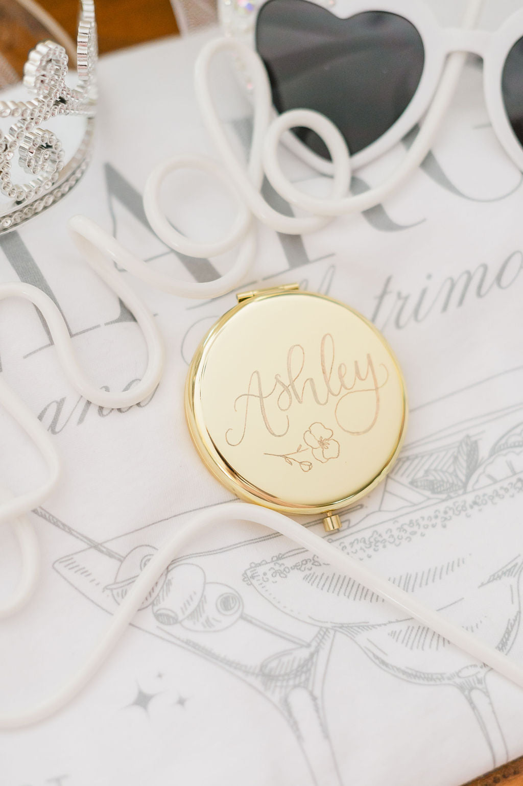 Engraved Compact Mirror