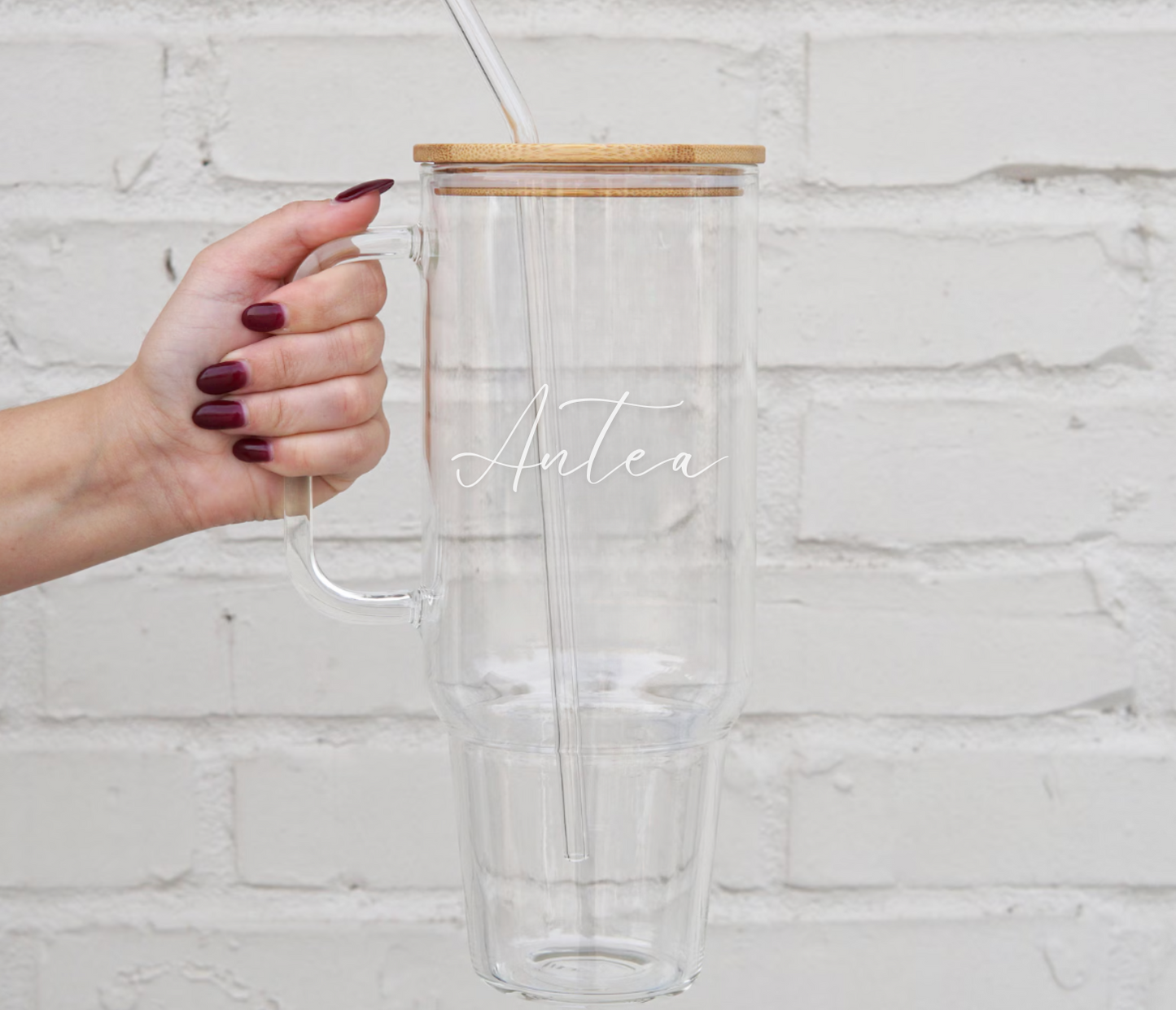 Hand Engraved Glass Tumbler