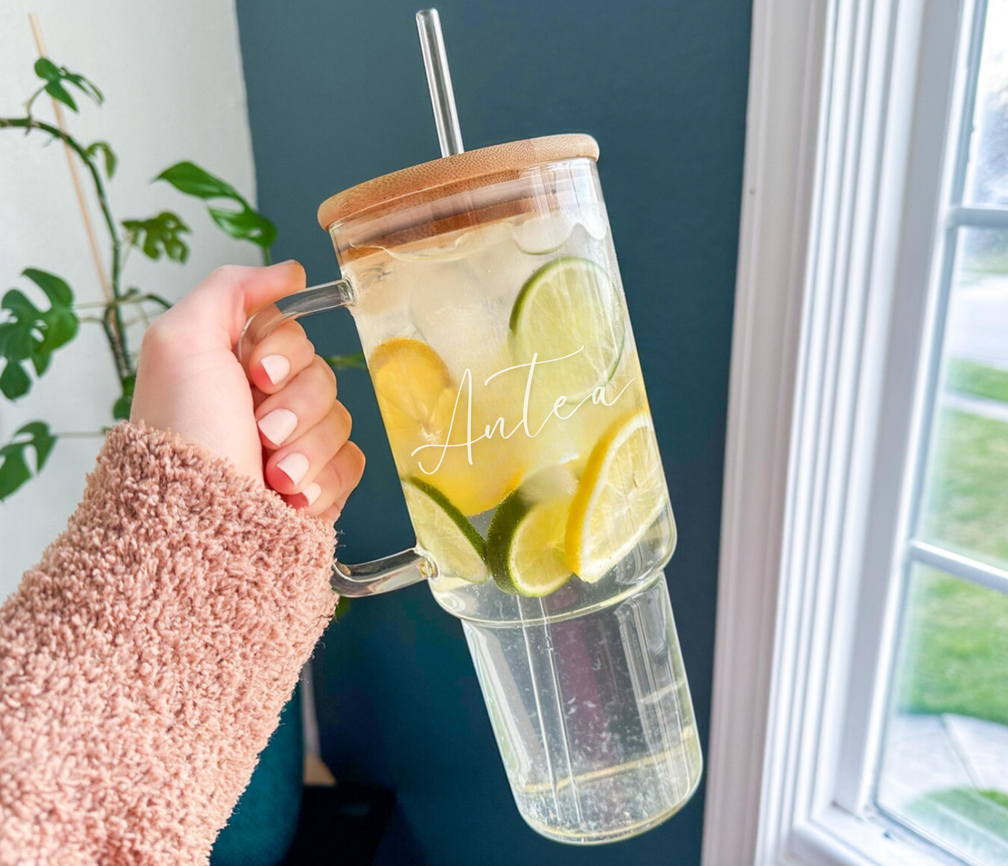 Hand Engraved Glass Tumbler