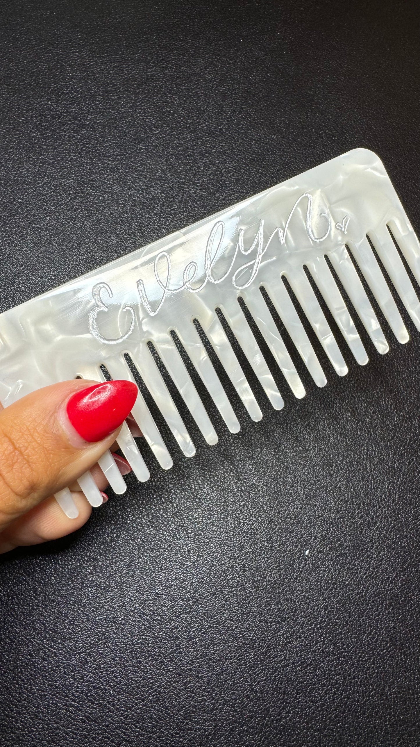 Hand Engraved Hair Comb