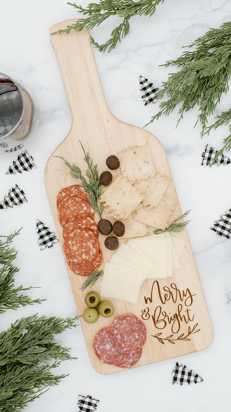 Holiday Collection - Cutting Board Merry + Bright